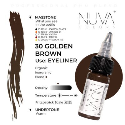 pigment do makijażu permanentnego 30 GOLDEN BROWN (1) NUVA