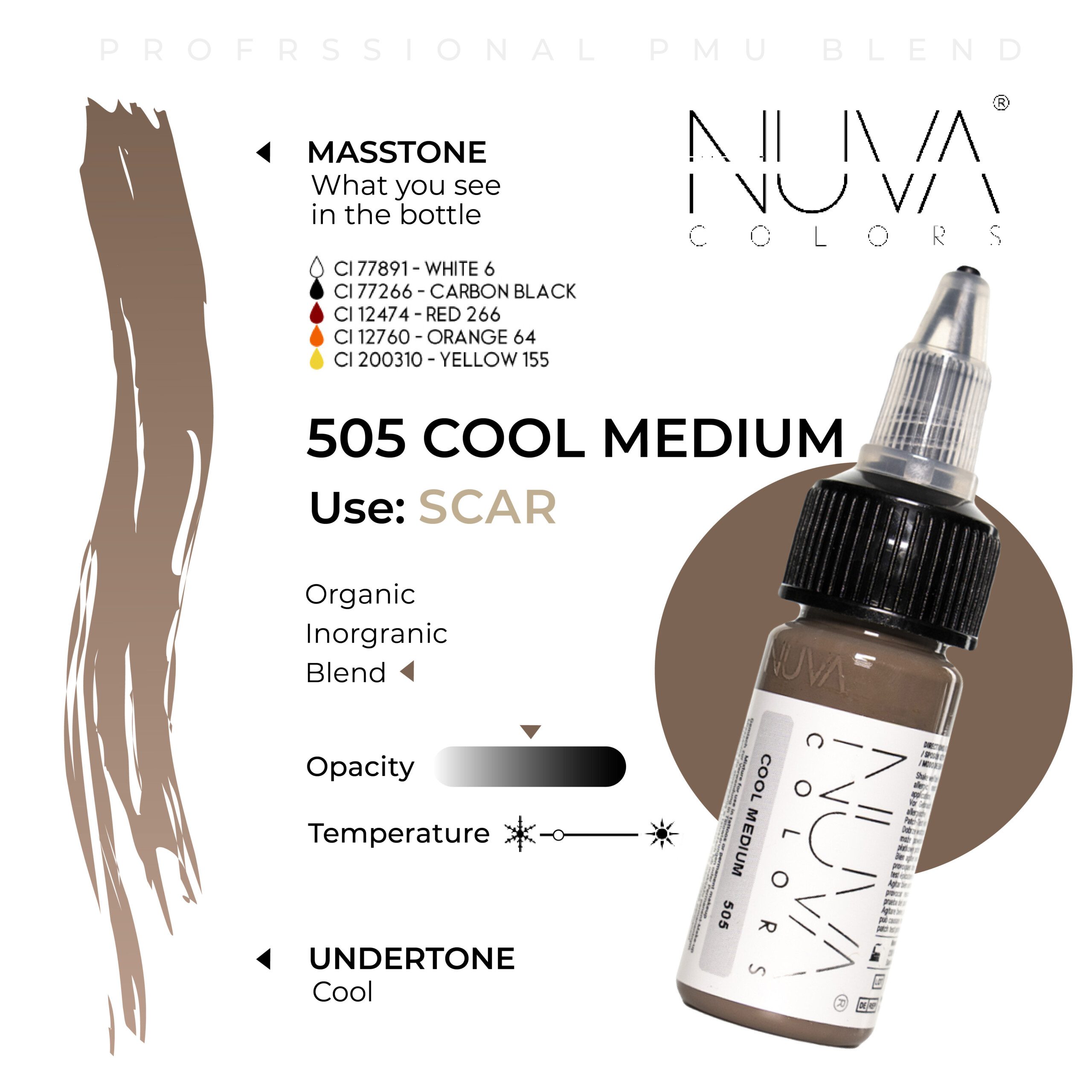pigment do makijażu permanentnego 505 COOL MEDIUM (1) NUVA